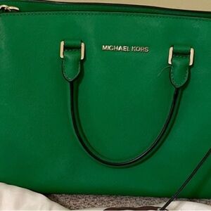 Michael Kors Vibrant Green Tote